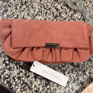 Loeffler Randall Ruffled Rose Clutch